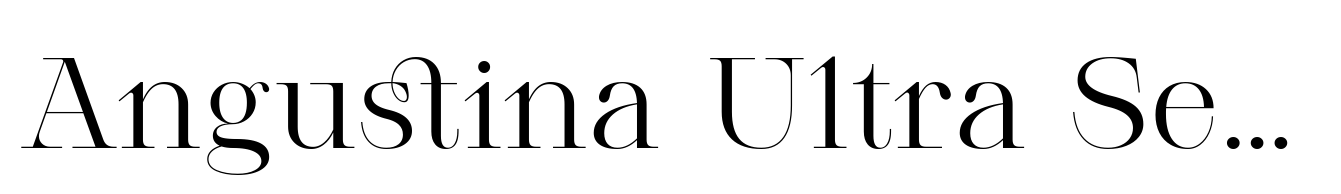 Angustina Ultra Serif